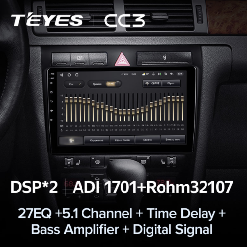 Штатная магнитола Teyes CC3 4/64 ГБ для Audi A6 II (C5) 1998-2004 на Android 10.0
