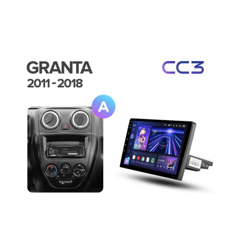 Штатная магнитола Teyes CC3 3/32 GB для Lada Granta I 2011-2018 на Android 10.0