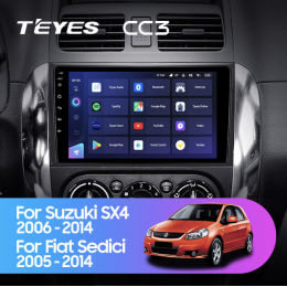 Штатная магнитола Teyes CC3 4/64 ГБ для Suzuki SX4 I 2006-2014 на Android 10.0