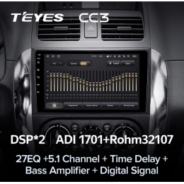 Штатная магнитола Teyes CC3 4/64 ГБ для Suzuki SX4 I 2006-2014 на Android 10.0
