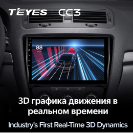 Штатная магнитола Teyes CC3 3/32 GB для Skoda Octavia II (A5) 2004-2013 на Android 10.0
