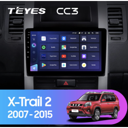Штатная магнитола Teyes CC3 3/32 GB для Nissan X-Trail II (T31) 2007-2014 на Android 10.0