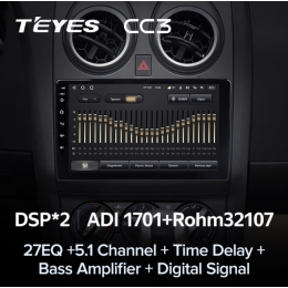 Штатная магнитола Teyes CC3 3/32 GB для Nissan Qashqai I 2007-2013 на Android 10.0