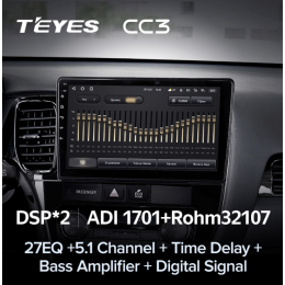 Штатная магнитола Teyes CC3 3/32 GB для Mitsubishi Outlander III 2013-2020 на Android 10.0