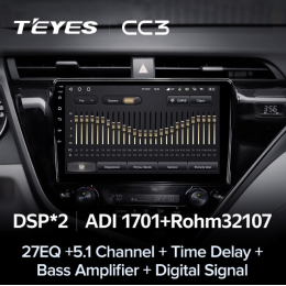 Штатная магнитола Teyes CC3 4/64 ГБ для Toyota Camry V70 2018-2021 на Android 10.0
