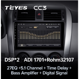 Штатная магнитола Teyes CC3 3/32 GB для Toyota Corolla X (E140, E150) 2006-2013 на Android 10.0