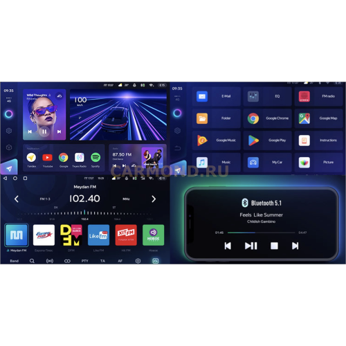 Штатная магнитола Teyes CC3 3/32 GB для Toyota Corolla XI 2013-2015 на Android 10.0