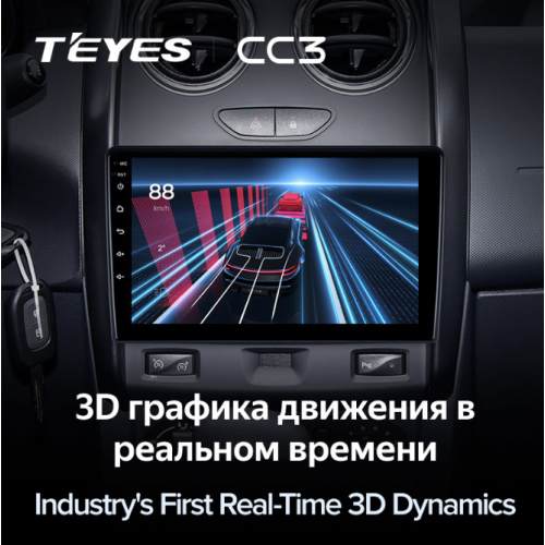 Штатная магнитола Teyes CC3 3/32 GB для Renault Duster 2015-2020 на Android 10.0