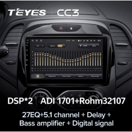 Штатная магнитола Teyes CC3 3/32 GB для Renault Kaptur 2016-2020 кондиционер на Android 10.0