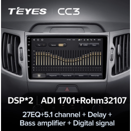 Штатная магнитола Teyes CC3 3/32 GB для KIA Sportage III 2010-2016 на Android 10.0