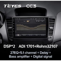 Штатная магнитола Teyes CC3 3/32 GB для Chevrolet Cruze I 2009-2012 на Android 10.0
