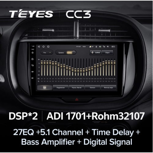 Штатная магнитола Teyes CC3 3/32 GB для Kia Soul III 2019-2024 на Android 10.0