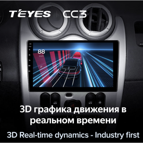 Штатная магнитола Teyes CC3 3/32 GB для Renault Logan, Sandero 2009-2013 на Android 10.0