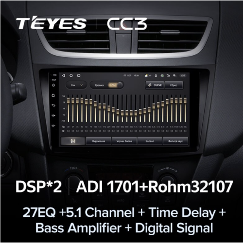Штатная магнитола Teyes CC3 3/32 GB для Suzuki Swift IV 2011-2017 на Android 10.0