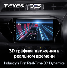 Штатная магнитола Teyes CC3 3/32 GB для Toyota Hilux 2015-2020 на Android 10.0