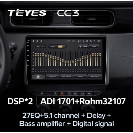 Штатная магнитола Teyes CC3 4/64 ГБ для Renault Duster 2020+ на Android 10.0