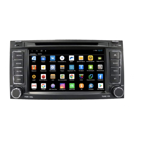 Штатная магнитола Parafar для Volkswagen Touareg, Multivan T5 2002-2015 с DVD на Android 9.0 (PF042XHD7)
