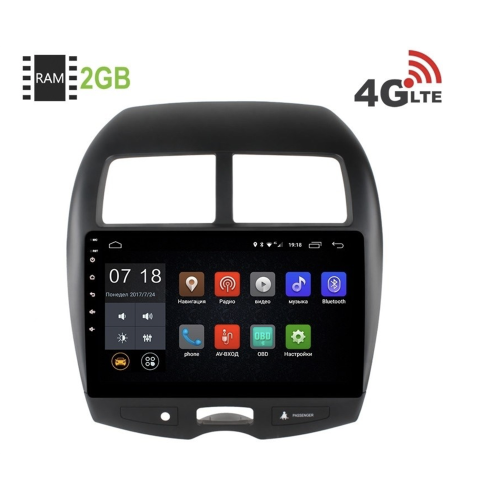 Штатная магнитола LeTrun 1884 Citroen C4 AirCross Android 6.0.1 10 дюймов (4G LTE 2GB)
