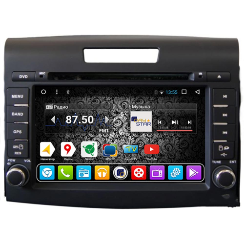 Штатная магнитола DayStar DS-7073HD для Honda CR-V 2012+ на Android 9.0