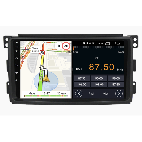 Штатная магнитола Parafar для Mercedes-Benz Smart 2005-2010 на Android 10.0 (PF207LTX)