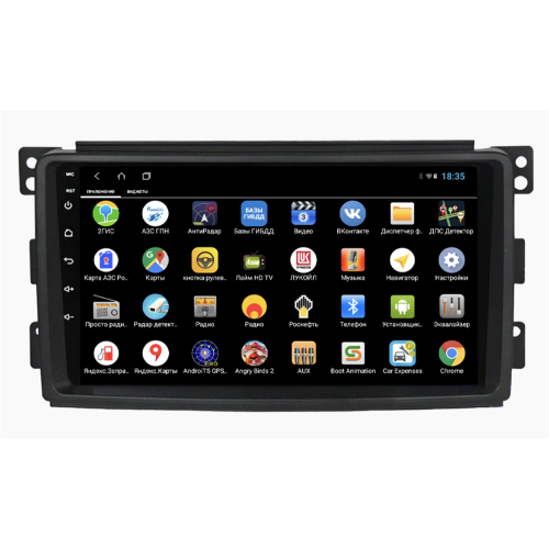 Штатная магнитола Parafar для Mercedes-Benz Smart 2005-2010 на Android 12.0 (PF207XHD)