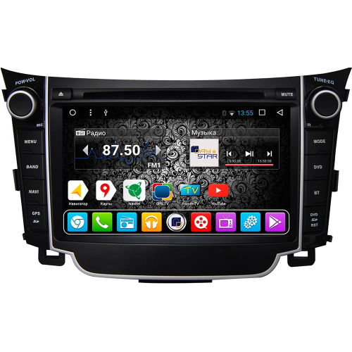 Штатная магнитола DayStar DS-7098HD для Hyundai i30 2012+ на Android 9.0