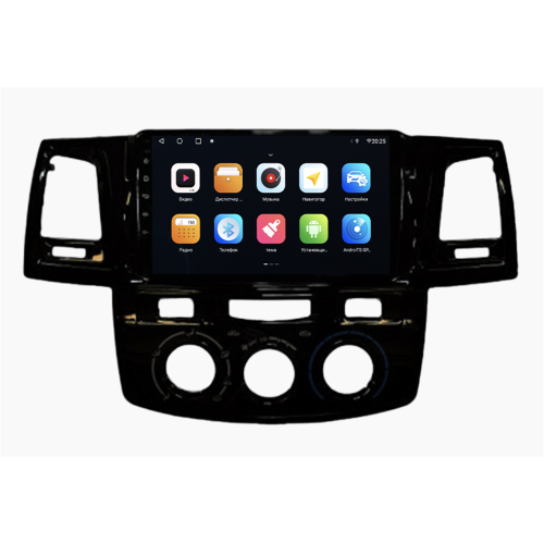 Штатная магнитола Parafar для Toyota Hilux VII, Fortuner I 2011-2015 на Android 10.0 (PF062AHD-AC-Low)