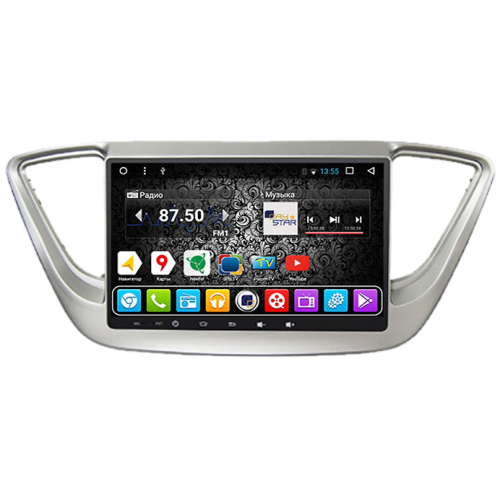 Штатная магнитола DayStar DS-7018HB для Hyundai Solaris 2017+ на Android 9.0