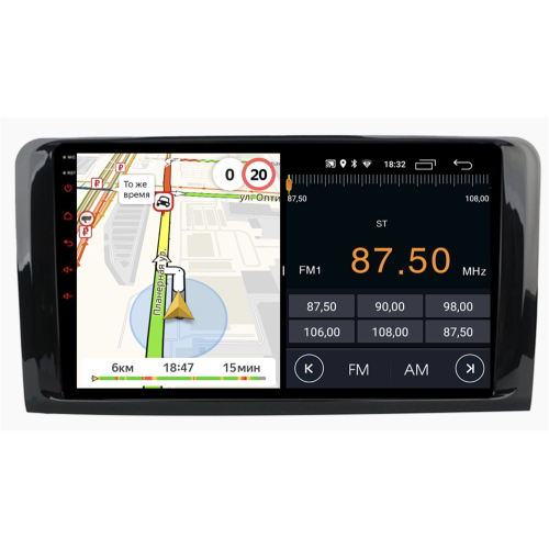Штатная магнитола Parafar для Mercedes GL-klasse (X164), ML-klasse (W164) 2005-2011 на Android 10.0 (PF213LTX)