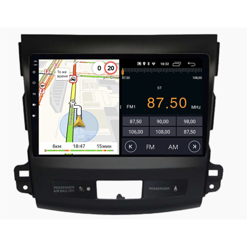 Штатная магнитола Parafar для Mitsubishi Outlander XL 2006-2012 на Android 10.0 (PF056LTX)