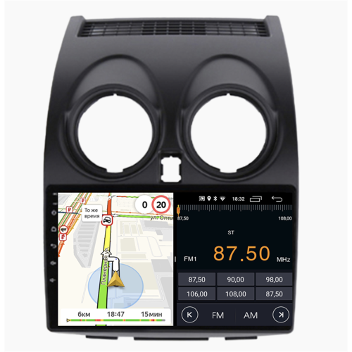 Штатная магнитола Parafar для Nissan Qashqai I 2007-2013 на Android 10.0 (PF788LTX)