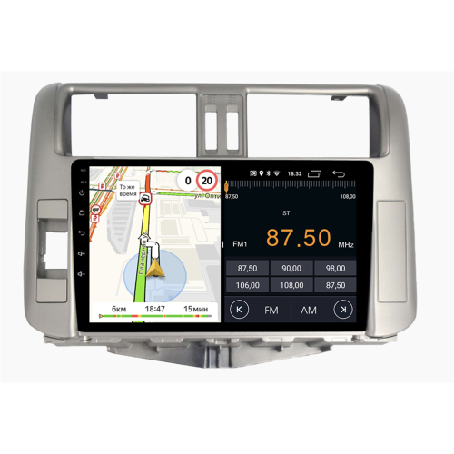 Штатная магнитола Parafar для Toyota Land Cruiser Prado 150 2009-2013 на Android 10.0 (PF065LTX)
