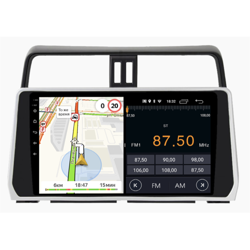 Штатная магнитола Parafar для Toyota Land Cruiser Prado 150 2017-2020 на Android 10.0 (PF348LTX)