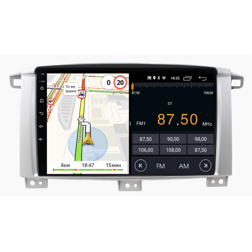 Штатная магнитола Parafar для Toyota LC105 1998-2007 на Android 10.0 (PF451LTX)