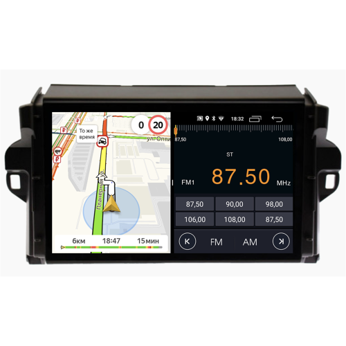 Штатная магнитола Parafar для Toyota Fortuner II 2015-2025 на Android 10.0 (PF589LTX)