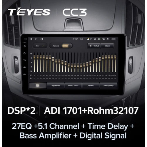 Штатная магнитола Teyes CC3 6/128 ГБ для Chevrolet Cruze I 2012-2015 на Android 10.0
