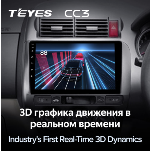 Штатная магнитола Teyes CC3 6/128 ГБ для Honda Fit, Jazz 2001 - 2007 на Android 10.0