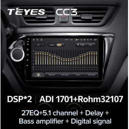 Штатная магнитола Teyes CC3 6/128 ГБ для Kia Rio III 2011-2017 на Android 10.0