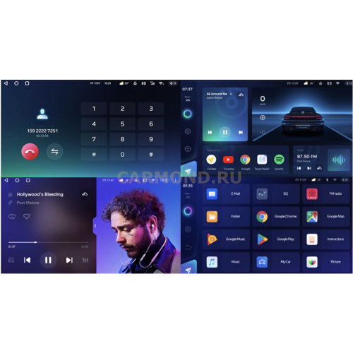 Штатная магнитола Teyes CC3 6/128 ГБ для Kia Rio III 2011-2017 на Android 10.0