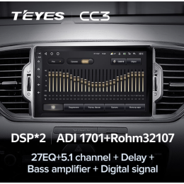 Штатная магнитола Teyes CC3 6/128 ГБ для KIA Sportage IV 2018-2022 на Android 10.0
