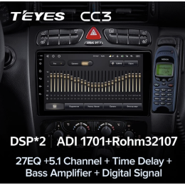 Штатная магнитола Teyes CC3 6/128 ГБ для Mercedes Benz C-class (W203) 2000-2004 на Android 10.0