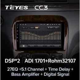 Штатная магнитола Teyes CC3 6/128 ГБ для Mercedes Benz S-class (W220) 1998-2005 на Android 10.0