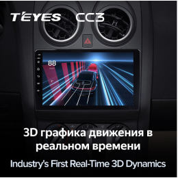 Штатная магнитола Teyes CC3 6/128 ГБ для Nissan Qashqai I 2007-2013 на Android 10.0