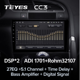 Штатная магнитола Teyes CC3 6/128 ГБ для Peugeot 3008 I, 5008 I 2009-2016 кондиционер на Android 10.0