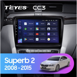 Штатная магнитола Teyes CC3 6/128 ГБ для Skoda Superb II (B6) 2008-2015 на Android 10.0