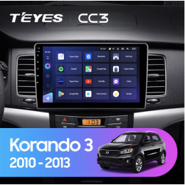 Автомагнитола Teyes CC3 6/128 ГБ для SsangYong Actyon, Korando 2010-2013 на Android 10.0