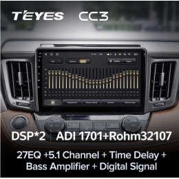 Штатная магнитола Teyes CC3 6/128 ГБ для Toyota RAV4 (CA40) 2013-2019 на Android 10.0