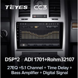 Штатная магнитола Teyes CC3 6/128 ГБ для Chrysler 300C I 2004-2011 на Android 10.0