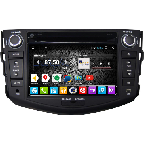 Штатная магнитола DayStar DS-7056HD для Toyota RAV4 2006-2012 на Android 9.0