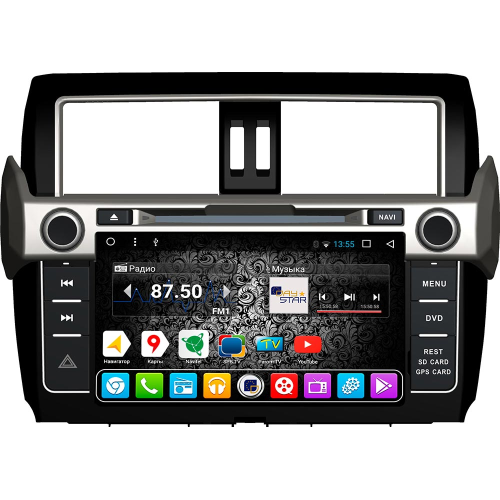 Штатная магнитола DayStar DS-7047HD для Toyota Prado 150 2014+ на Android 9.0